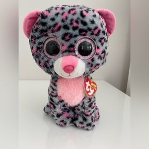 TY Beanie Boos - Tasha The Leopard (Glittery Eyes) 6"